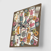 Mah Jongg Jokers Vierkante Klok (Hoek)