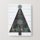 Mah Jongg Kerstboom Button (Voorkant)