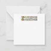 Mah Jongg kerstsierkaartjes Notitiekaartje (Achterkant)