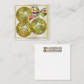 Mah Jongg kerstsierkaartjes Notitiekaartje (Voorkant / Achterkant)