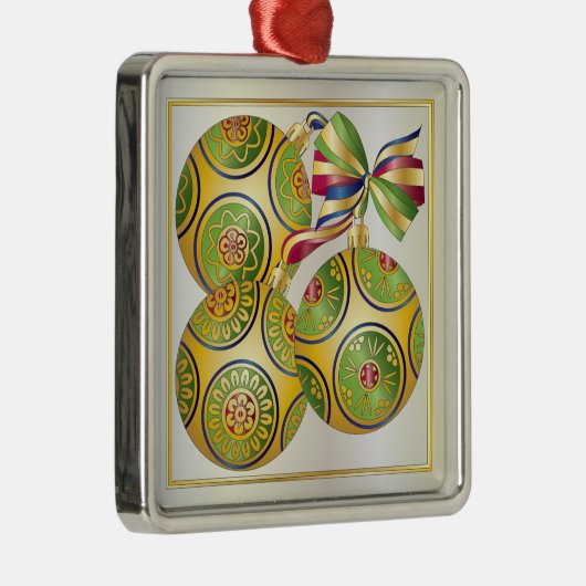 Mah Jongg kerstversients Ornament (Rechts)