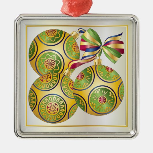 Mah Jongg kerstversients Ornament (Voorkant)