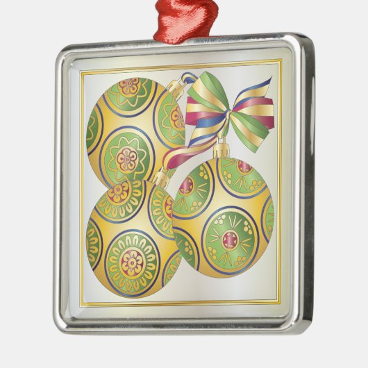 Mah Jongg kerstversients Ornament (Links)