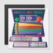 Mah Jongg Koffer Plat Magneet (Voorkant / Achterkant)