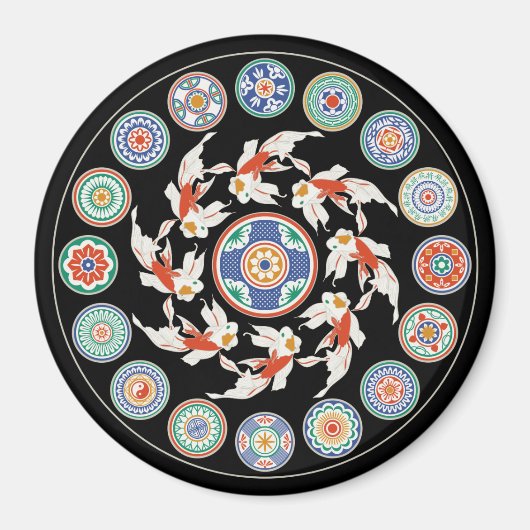 Mah Jongg Koi Magneet (Voorkant)