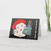 Mah Jongg Lady 01 Card Bedankkaart (Voorkant)