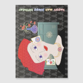 Mah Jongg Lady 01 Card Magnet (Voorkant)