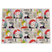 Mah Jongg Lady 03 Gift Bag Groot Cadeauzakje (Voorkant)