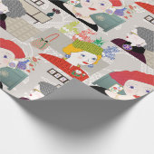 Mah Jongg Lady 03 Wrapping Paper Cadeaupapier (Hoek)