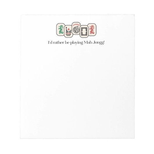 Mah Jongg-laptop Notitieblok (Voorkant)