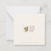 Mah Jongg Liefde Kleine Platte Kaart Notitiekaartje (Achterkant)