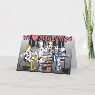 Mah Jongg Liefdeskaart Bedankkaart