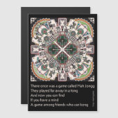 Mah Jongg Limerick Kong Magnet Kaart (Voorkant / Achterkant)