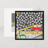 Mah Jongg Limerick Mahj Flat Kaart (Voorkant / Achterkant)