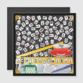 Mah Jongg Limerick Mahj Flat Magnet Magnetische Uitnodiging (Voorkant / Achterkant)