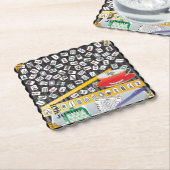 Mah Jongg Limerick Mahj Onderzetter (Gebogen)