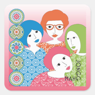 Mah Jongg Limerick Stippen Stickers