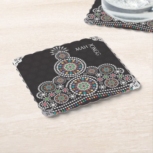 Mah Jongg Limerick Taj Onderzetter (Gebogen)