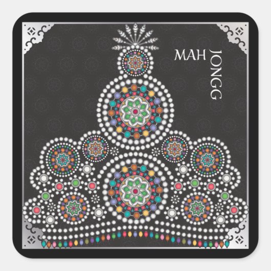 Mah Jongg Limerick Taj Stickers (Voorkant)