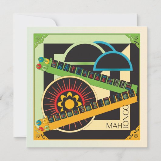 Mah Jongg Limerick Whine Flat Card (Voorkant)