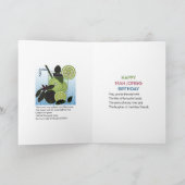 MAH Jongg Limerick Wine Birthday Kaart (Binnen)