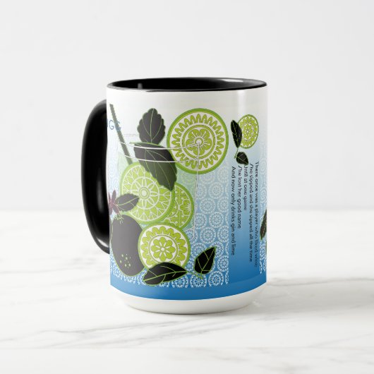 MAH Jongg Limerick Wine Mok (Voorkant links)