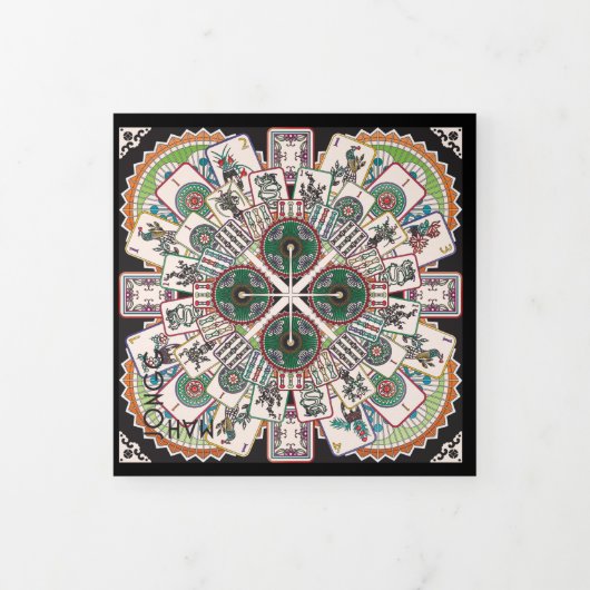 Mah Jongg Limericks 1 Drievoudige Kaart (Cover)