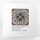 Mah Jongg Limericks 1 Drievoudige Kaart (Binnenzijde eerst)