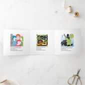 Mah Jongg Limericks 2 Drievoudige Kaart (Binnen)