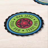 Mah Jongg Logo 1 Onderzetter (Gekanteld)