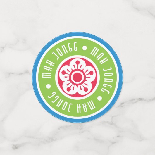 Mah Jongg Logo Confetti (Kleine voorkant)