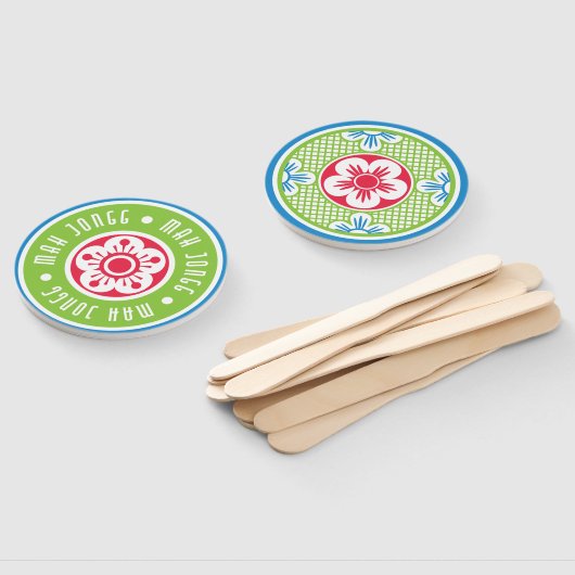 Mah Jongg Logo Fans Handwaaier (Niet-gemonteerd)