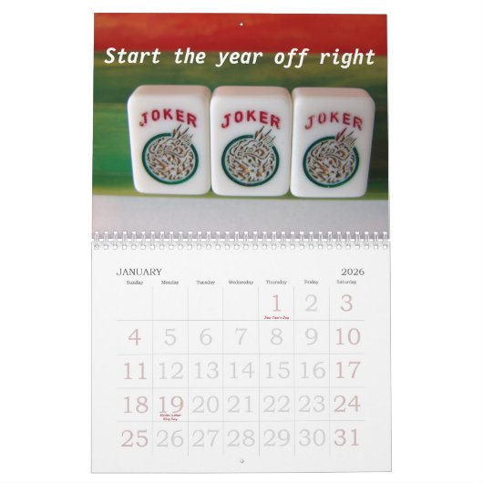 Mah-Jongg lovers 2011 Kalender (Jan 2026)