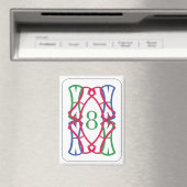 Mah Jongg Lucky 8 Magnet (Insitu (Vaatwasser))