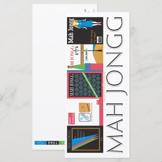 Mah Jongg Magazines Flat Kaart (Voorkant / Achterkant)