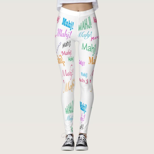 Mah Jongg MAHJ! leggings (Voorkant)