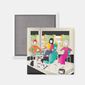 Mah Jongg Mahj Night2 Magneet (Voorkant / Achterkant)