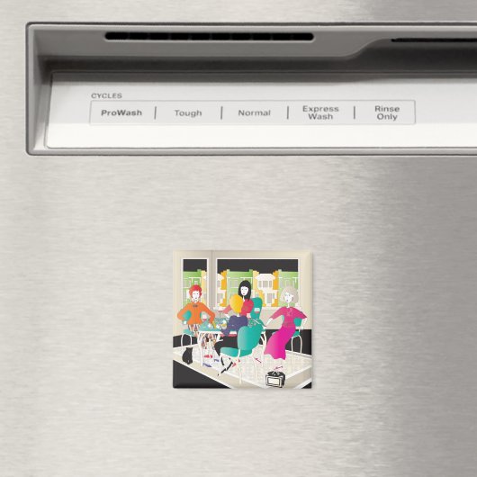 Mah Jongg Mahj Night2 Magneet (Insitu (Vaatwasser))