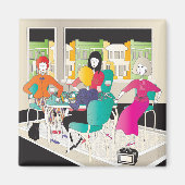 Mah Jongg Mahj Night2 Magneet (Voorkant)