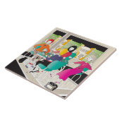 Mah Jongg Mahj Night2 Tegeltje (Zijkant)