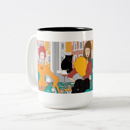 Mah Jongg Mahj Night Mok (Voorkant links)