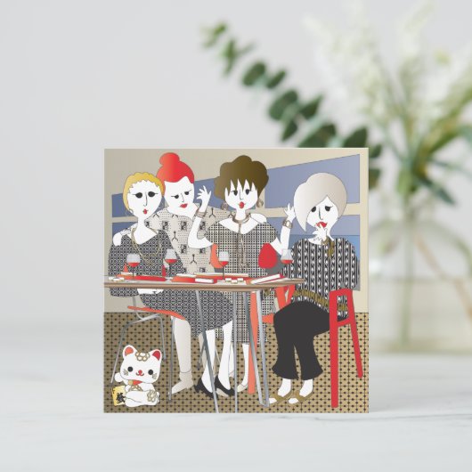 Mah Jongg MAHJ! Platte Kaart (Staand voorkant)