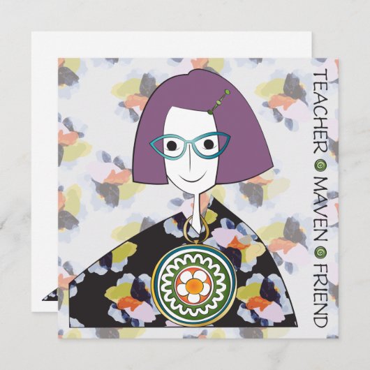 Mah Jongg Maven Flat Kaart (Voorkant / Achterkant)