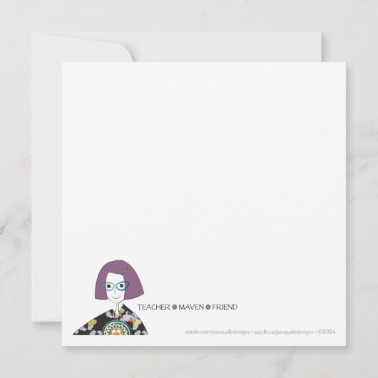 Mah Jongg Maven Flat Kaart (Achterkant)