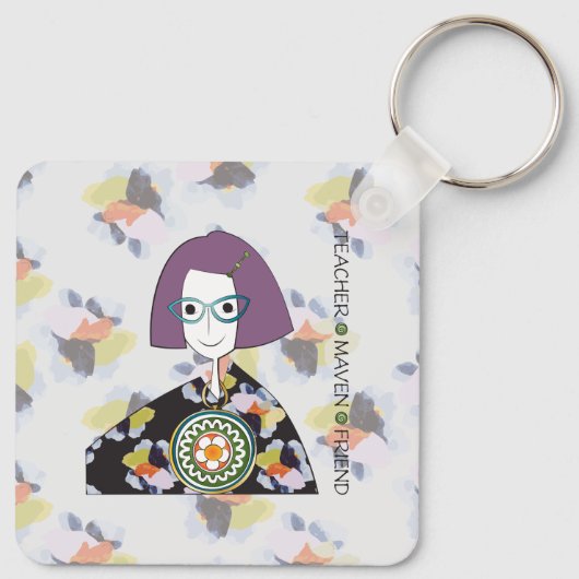 Mah Jongg Maven Sleutelhanger (Achterkant)