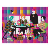 Mah Jongg Memphis Style Poster (Voorkant)