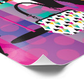 Mah Jongg Memphis Style Poster (Hoek)