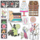 Mah Jongg Mix03 Vinyl Stickers (Voorkant)