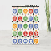 Mah Jongg Modern Card Kaart (Voorkant)