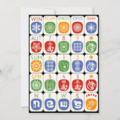 Mah Jongg Modern Flat Kaart (Voorkant)